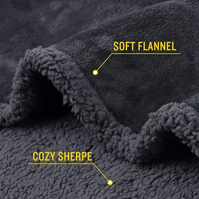Plus Size Shaggy Blankets for Couple, Winter Thickened Warm Blanket | Waterproof Luxury Rectangle Napping Blanket