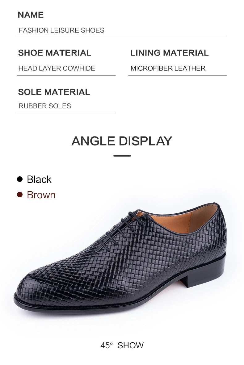New 2024 Luxury Shoes for Men 2023 Oxford Genuine Leather Shoes New Model Formal Lace Up Dress Wedding Office Business Shoes for Men