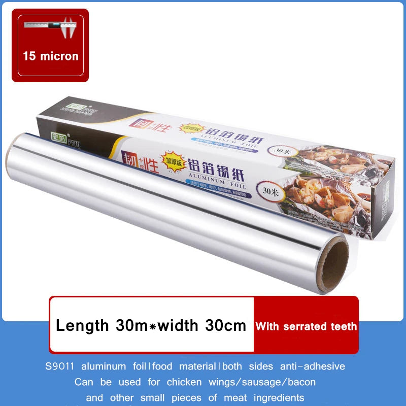 BBQ Aluminum Foil Oven Home Economical Packaging Air Fryer Tin Foil Barbecue Meat Baking Tray Paper Kitchen Baking Grease Paper