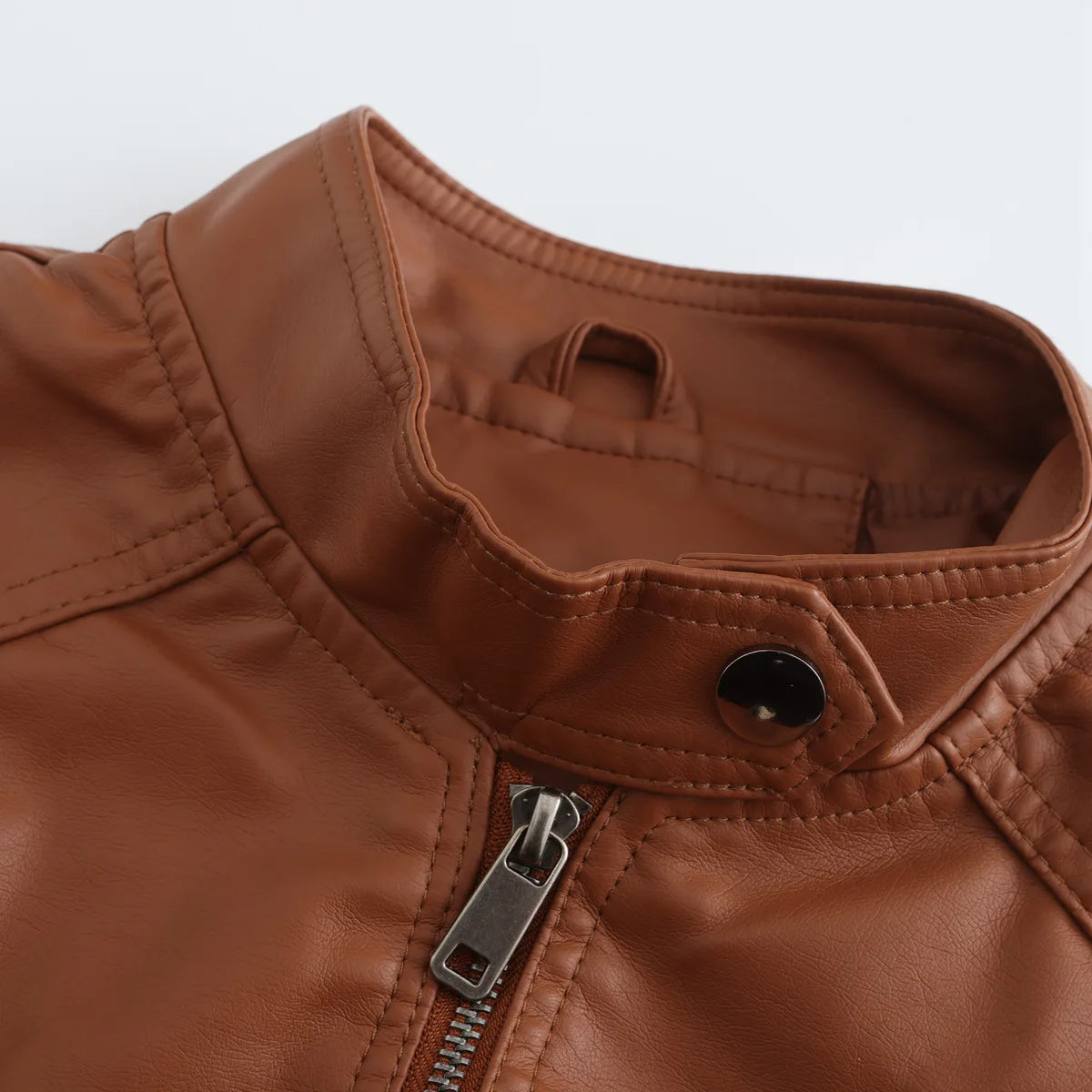 Faux Leather Jackets for Women 2024 Autumn Moto Biker Zipper Jacket Spring Motorcycle Coat Army Green Brown Red Jaqueta Feminina