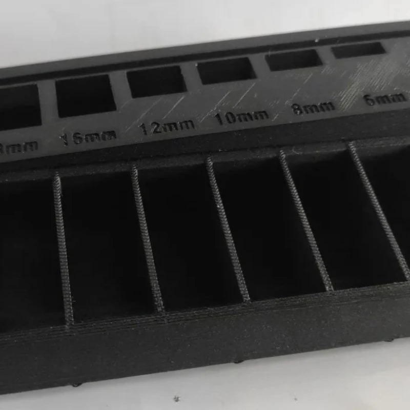 M3 Bolt Sorter, Bolt/Screw Length Sorter Tray With 7 Measuring Slots, 3D Printed M3 Screw Sort Tray For Precision Organization