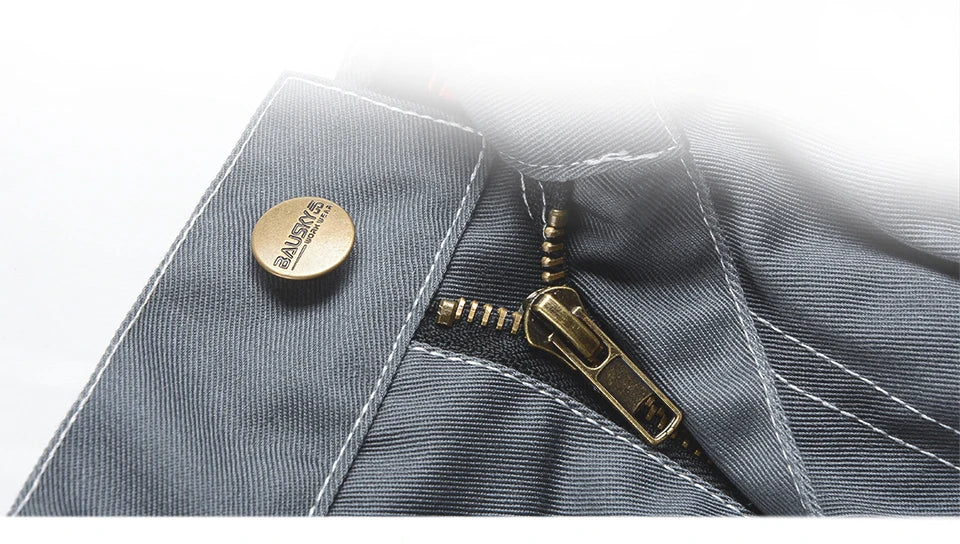 Electrician Men Working Pants Multi Functional Pockets Wear-resistance Workwear Trousers Reflective Work Mechanic Repair Mens Cargo Pants