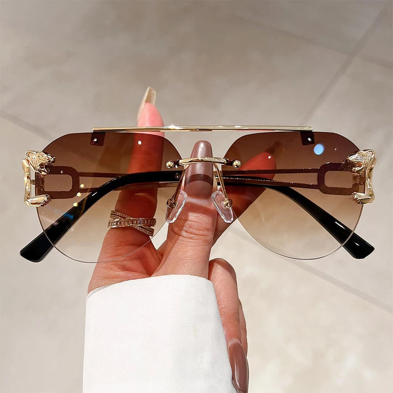 SUMMER sUMMER KAMMPT Sunglasses Men Women Trendy Pilot  UV400 Eyewear