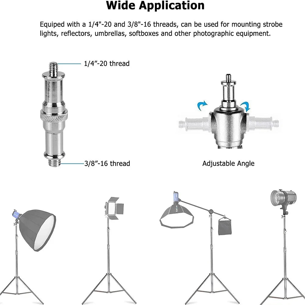 Selens Adjustable 210/280/400 cm Stainless Steel Light StandTripod Stand for photo studio kits Photography Accessories Tripod