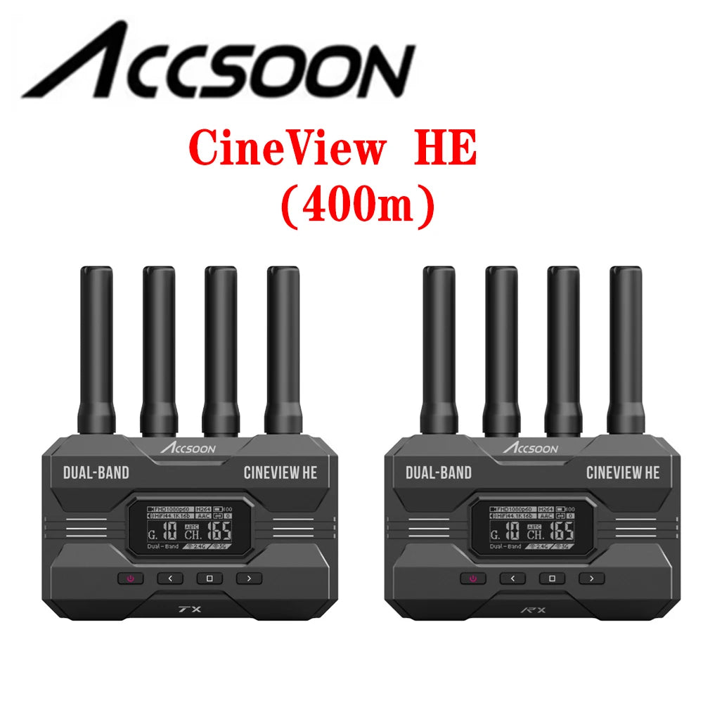 ACCSOON CineEye 2/2S CineView HE/SE/QUAD Image Video Transmission System SDI HDMI-Compatible 1200ft Image Video Transmission