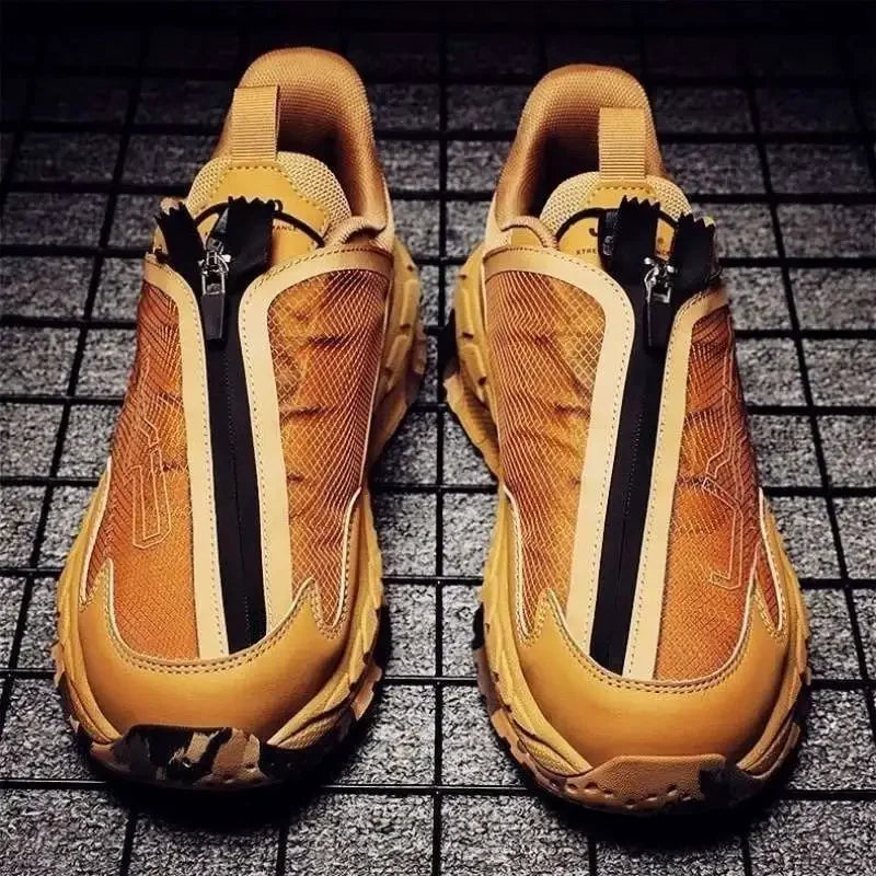 Men's  Shoes Summer New Style 2026 Thick Bottom Shock Absorption Sports Climbing Shoes Casual Wear Resistance Mesh Lining
