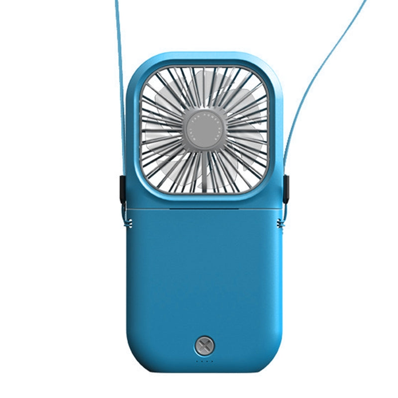 Quiet Personal Fan, Portable Hands Free Neck Fan,Adjustable USB Rechargeable Small Fan 3000mAh Power Bank Personal