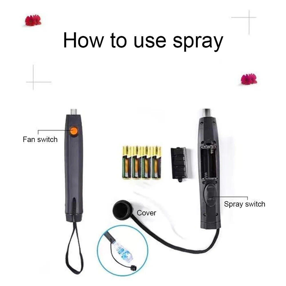 Portable Umbrella 2025 With Fan Misting UV Sun Umbrella Safety Isolation Mesh Super Wind Power Battery & USB Rechargeable Powered