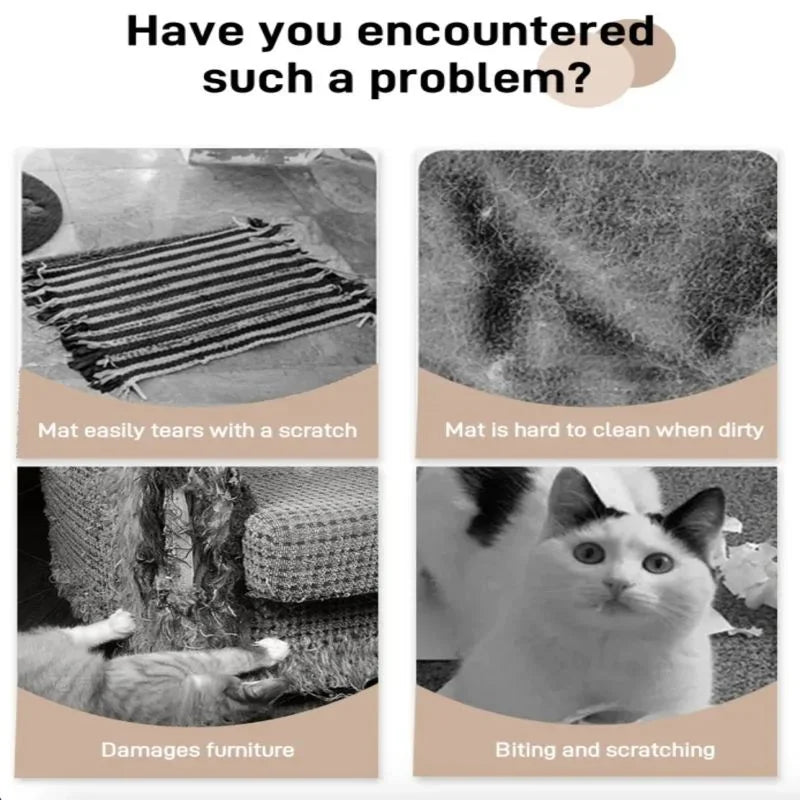 FREE SHIPPING NEW 2024 Scratching Mat Cat Protect Furniture Trimmable Self-adhesive Cat Climbing Blanket Wall Sofa Anti-Cat Scratch DIY Cat Scratch Pad