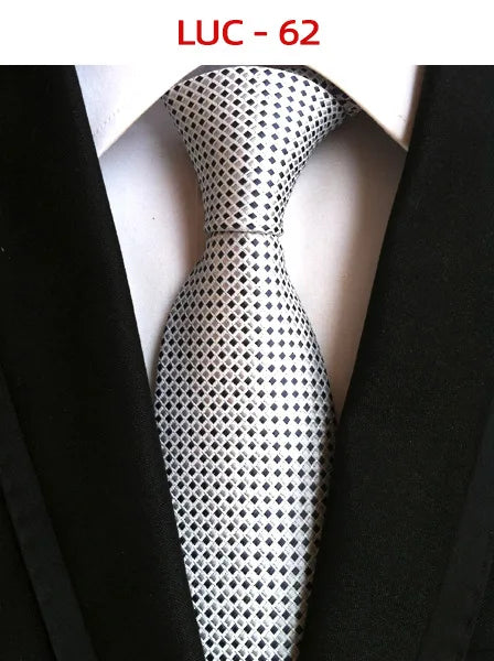 8cm Men's Tie Silk Plaids Floral Luxury Necktie Striped Ties For Men Business Formal Dresses Wedding Accessories Boy Tie