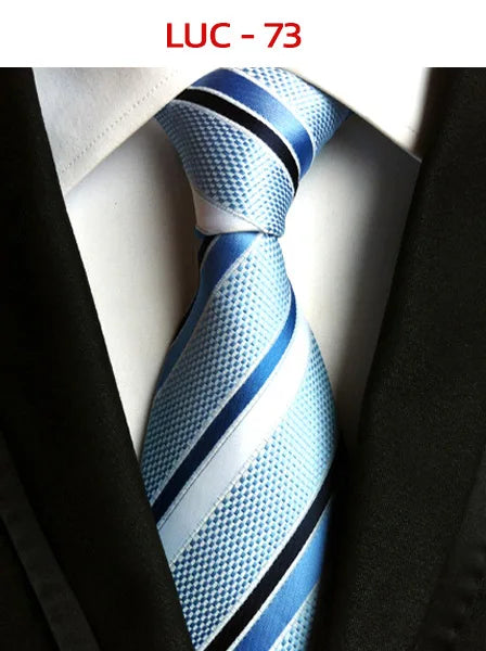 8cm Men's Tie Silk Plaids Floral Luxury Necktie Striped Ties For Men Business Formal Dresses Wedding Accessories Boy Tie