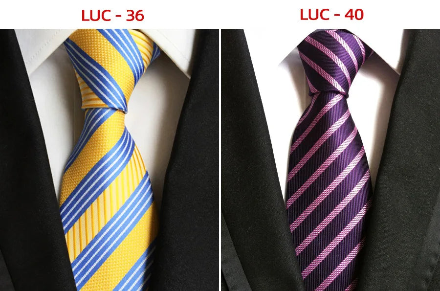 8cm Men's Tie Silk Plaids Floral Luxury Necktie Striped Ties For Men Business Formal Dresses Wedding Accessories Boy Tie