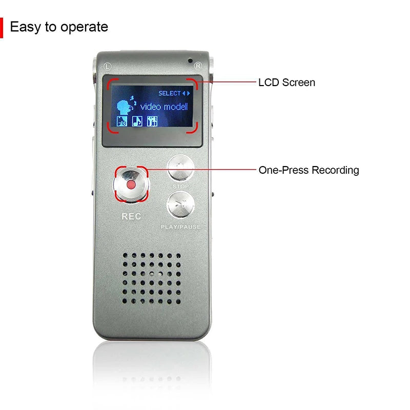 Mini Dictaphone 8GB 16GB 32GB Voice Audio Record Activated Spy Digital Sound Audio Recorder Mp3 Player With Headphones