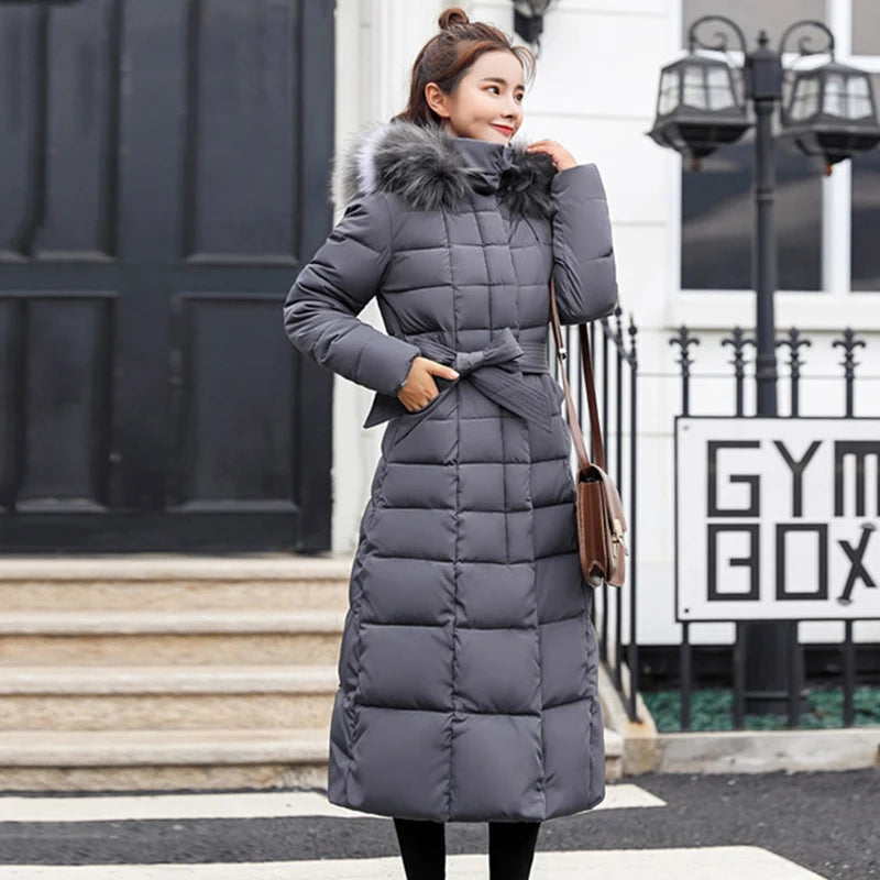2024 - 2025  New Arrival Fashion Slim Women Winter Jacket Cotton Padded Warm Thicken Ladies Coat Long Coats Parka Womens Jackets