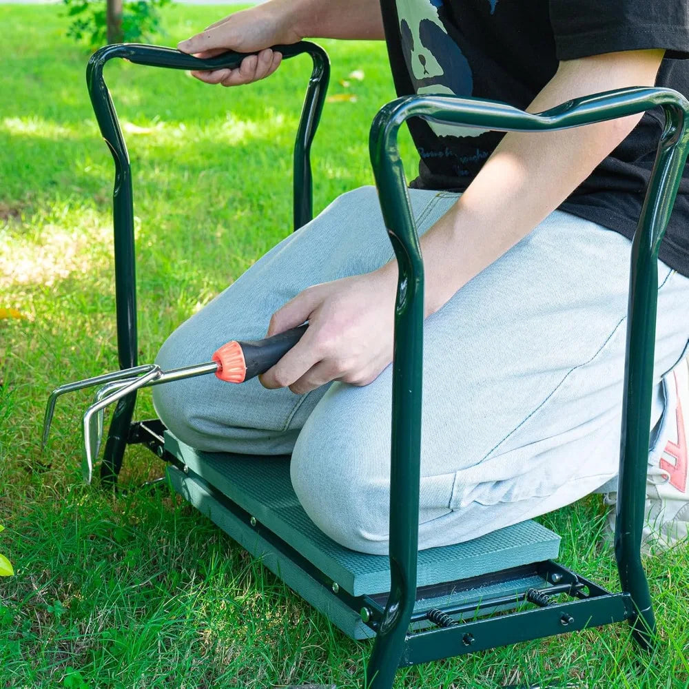 Brand New 2024 Garden Kneeler and Seat, Foldable Garden Stool, Heavy Duty Garden Chair for Kneeling and Sitting, Gardening Gifts