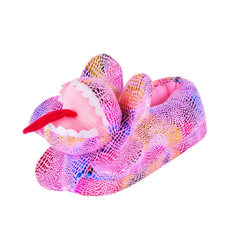 Parent-child Dinosaur Animal Shoes Creative Funny Slip On Home Slides for Dad Mom Children Gift Slippers - FREE SHIPPING