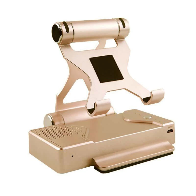 Metal Phone Holder Power Bank 10000mAh Bluetooth Speaker 3 in 1 Multifunctional Stand for Universal Mobile Phone