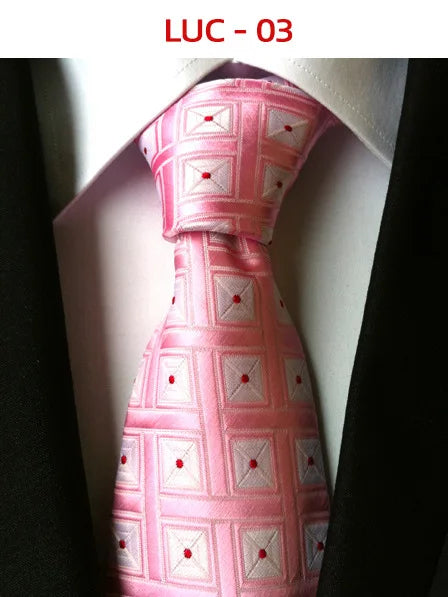 8cm Men's Tie Silk Plaids Floral Luxury Necktie Striped Ties For Men Business Formal Dresses Wedding Accessories Boy Tie