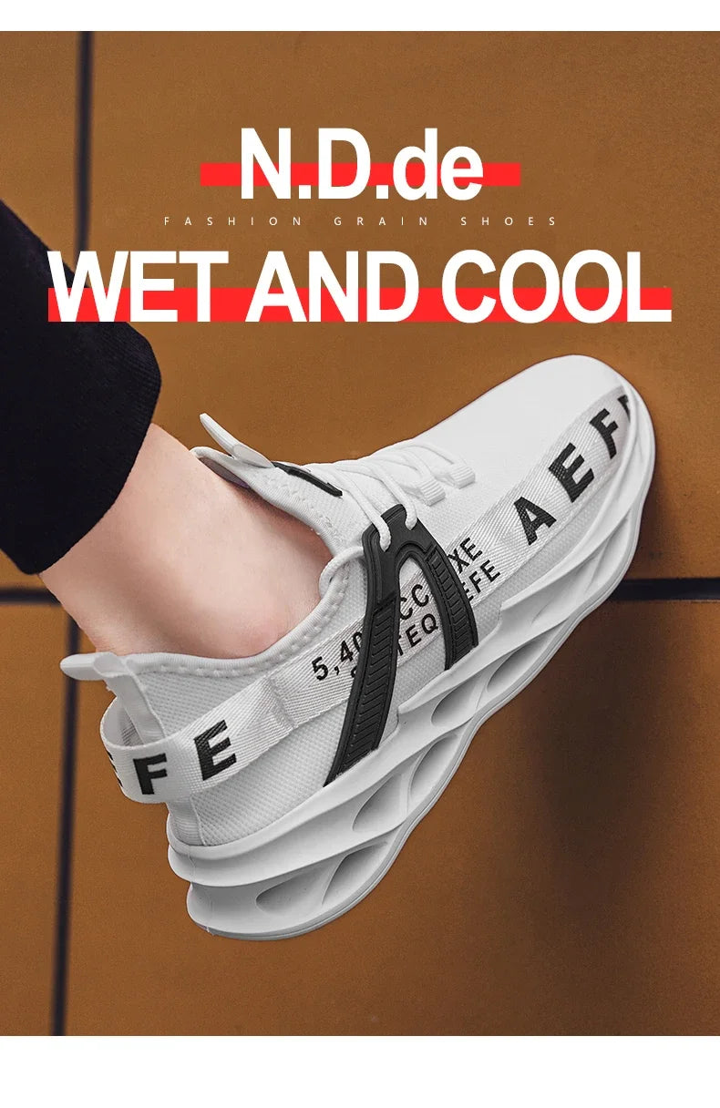 NEW 2025  Mens Sneakers Lightweight Comfortable Mesh Breathable Sneakers Men Green Casual Shoes Thick Sole Running Shoes for Men