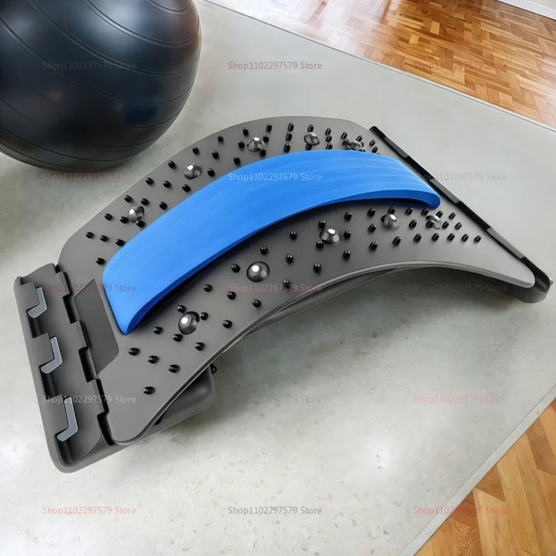 Lumbar Back Stretcher Multi-Level Adjustable Massager Waist Neck Fitness Lumbar Cervical Spine Cervical Spine Support Massager