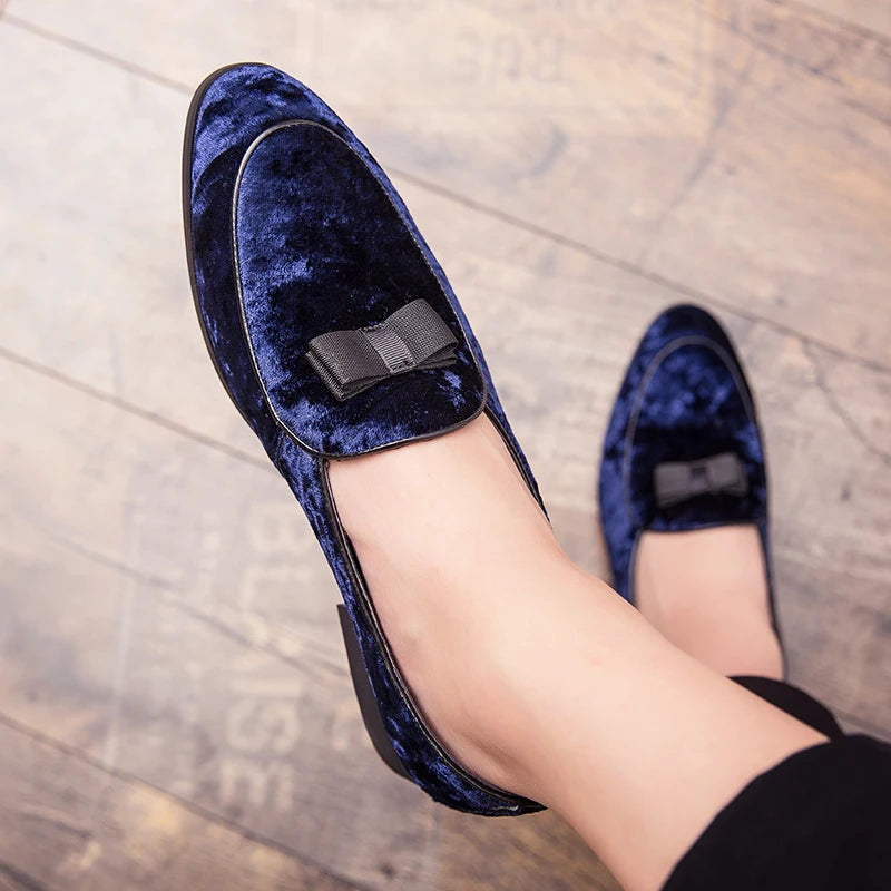 New Collection 2024-2025 Men Loafers Comfortable And Breathable Butterfly Knot Formal Business Shoes