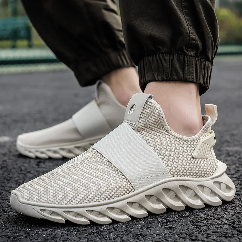Summer Plus Size 39-46 Men Shoes Breathable Sneakers Casual Mesh Shoes Non-slip Walking Shoes Lightweight Footwear  Extra