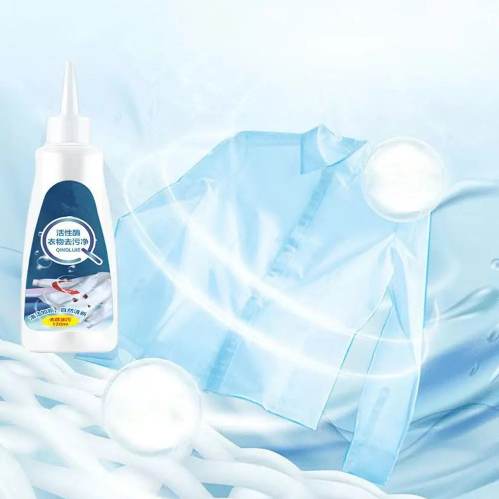 NEW 2024-2025 120Ml Laundry Stain Removers Spray Portable Active Enzyme Clothing Stain Removal Agents for Down Jacket T-Shirt