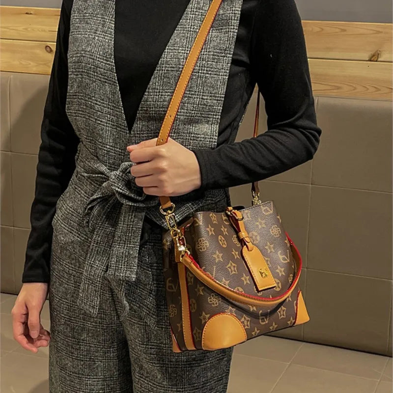 Light luxury brand handbag 2024-2025 new autumn and winter high-end fashion designer bucket bag, single shoulder crossbody bag FREE SHIPPING