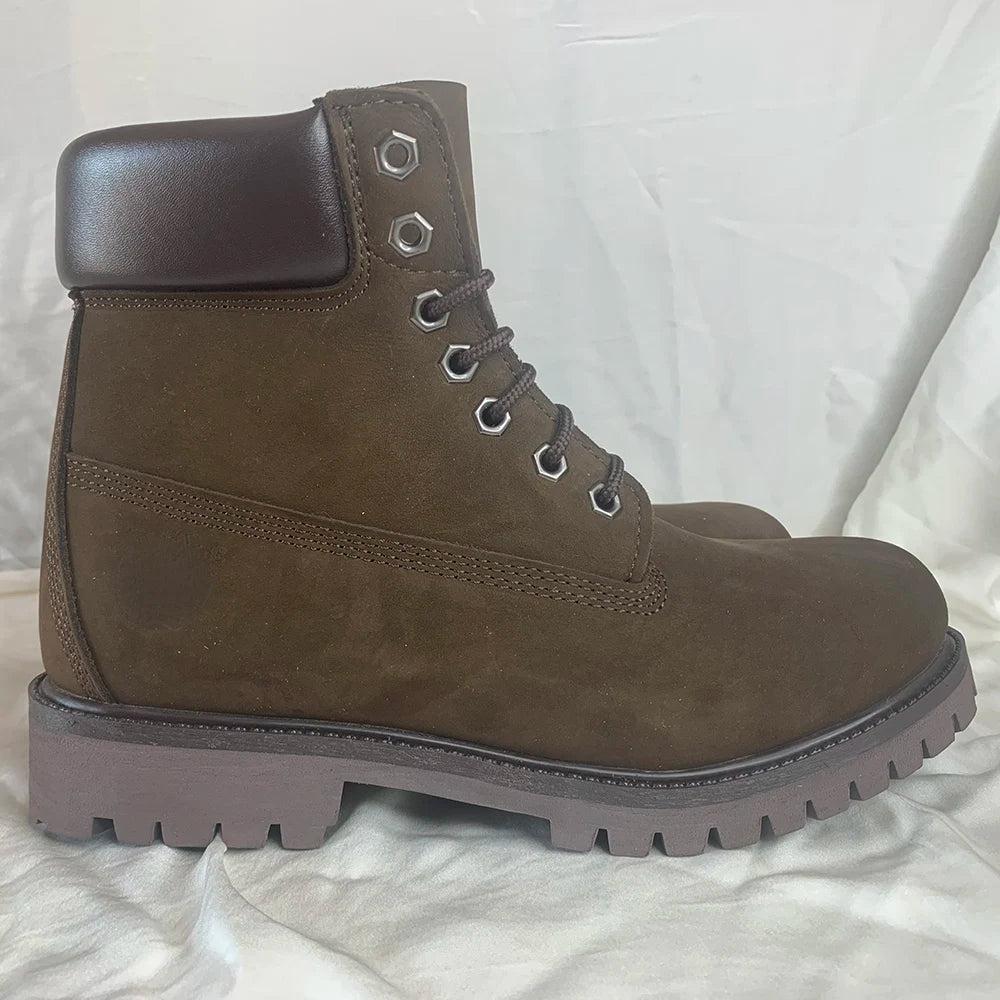 TINTINOS Ein Gedi Motorcycle Boots Genuine Leather Top Layer Cowhide Thick Bottom Non-slip Strong Spring and Autumn Fashion Men's Shoes B