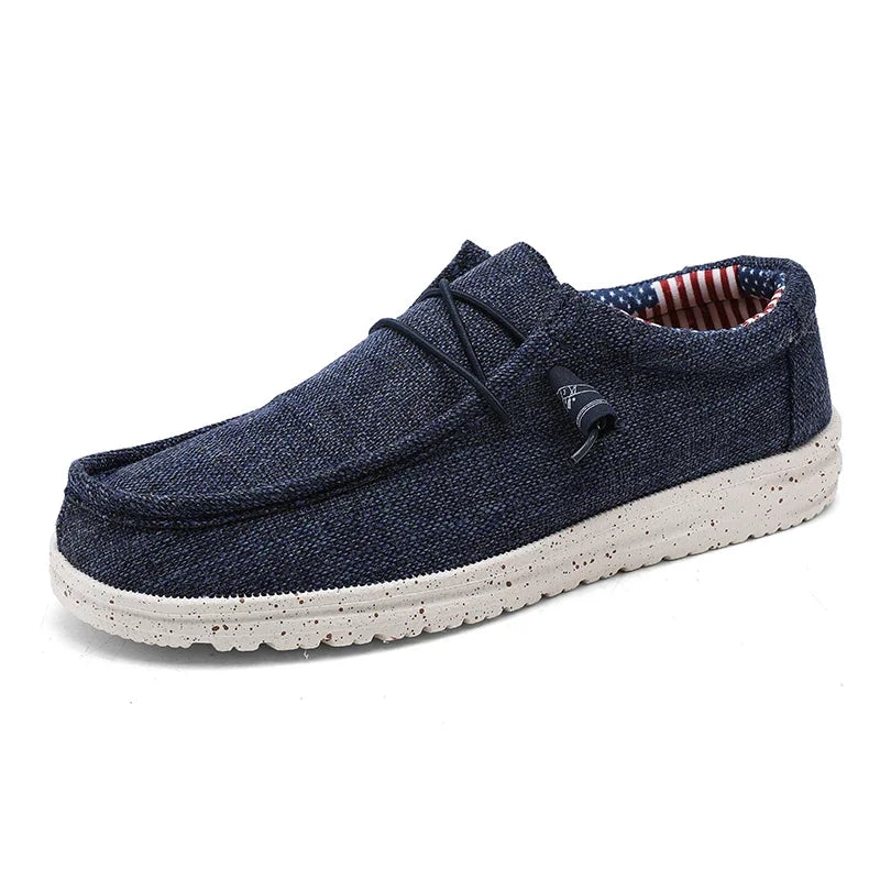 Men Casual Shoes Slip on Canvas Loafers Comfortable Walking Flats for Man Non Slip Soft Moccasins Sneakers Summer loafers