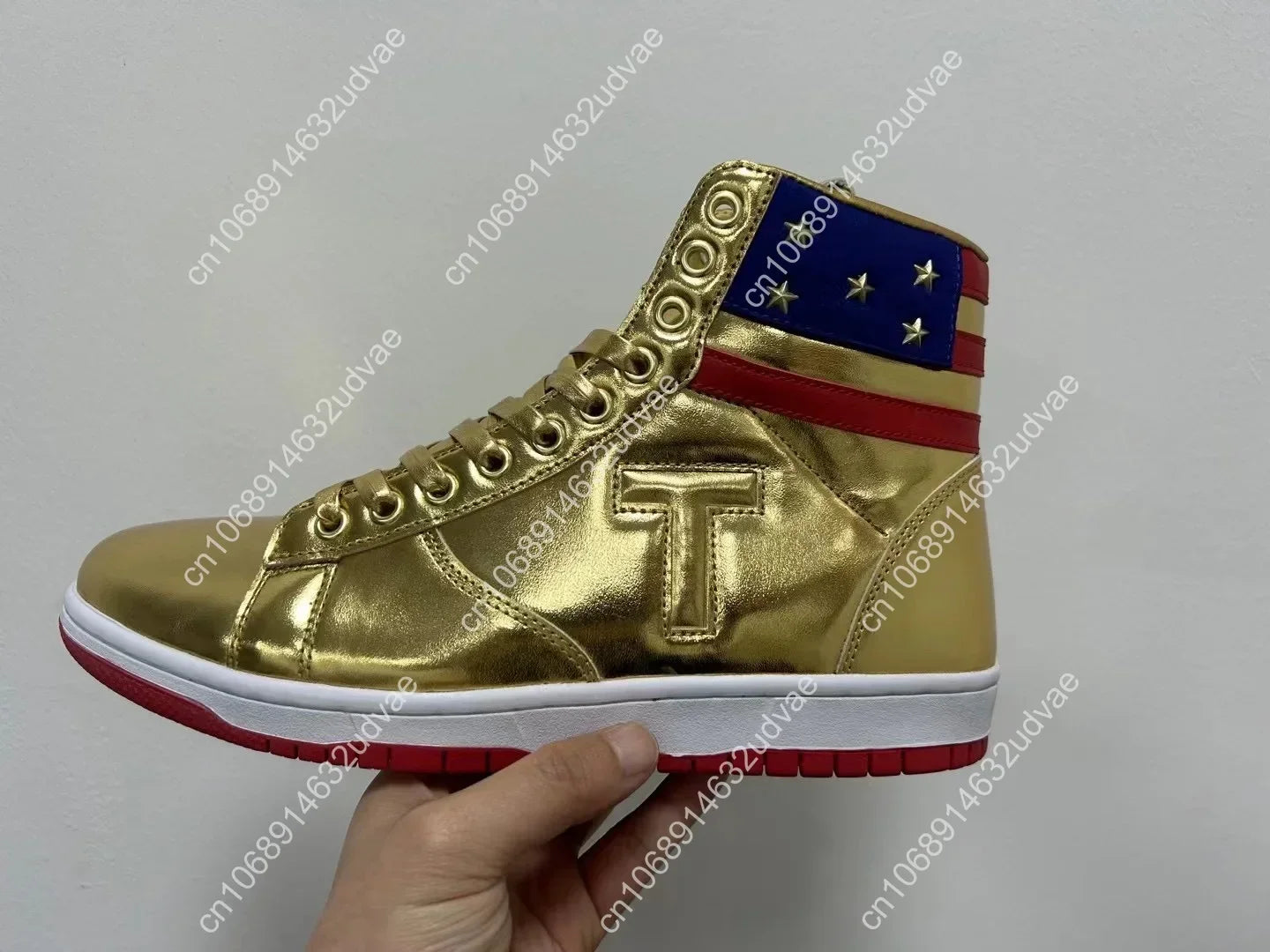2024-2028 MAGA Trump Gold Silver Sneakers Never Surrender Donald Gold Trump Shoes 2024 MAGA Never Surrender Shoe Sneaker Basketball Mens Womens Casual Boots Road Shoe Big Size 47 48