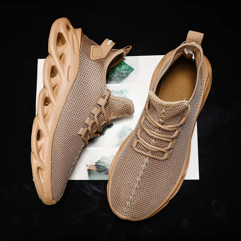 MAEDEF Casual Shoes Men Sneakers Running Shoes Non-slip Mesh Breathable Summer Outdoor Sports Shoe Anti Slip Walking Male Shoes