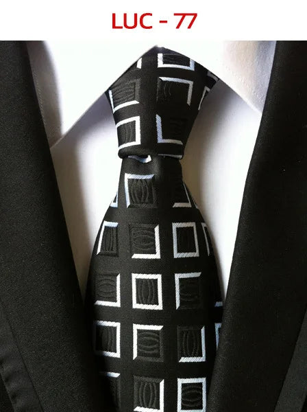 8cm Men's Tie Silk Plaids Floral Luxury Necktie Striped Ties For Men Business Formal Dresses Wedding Accessories Boy Tie