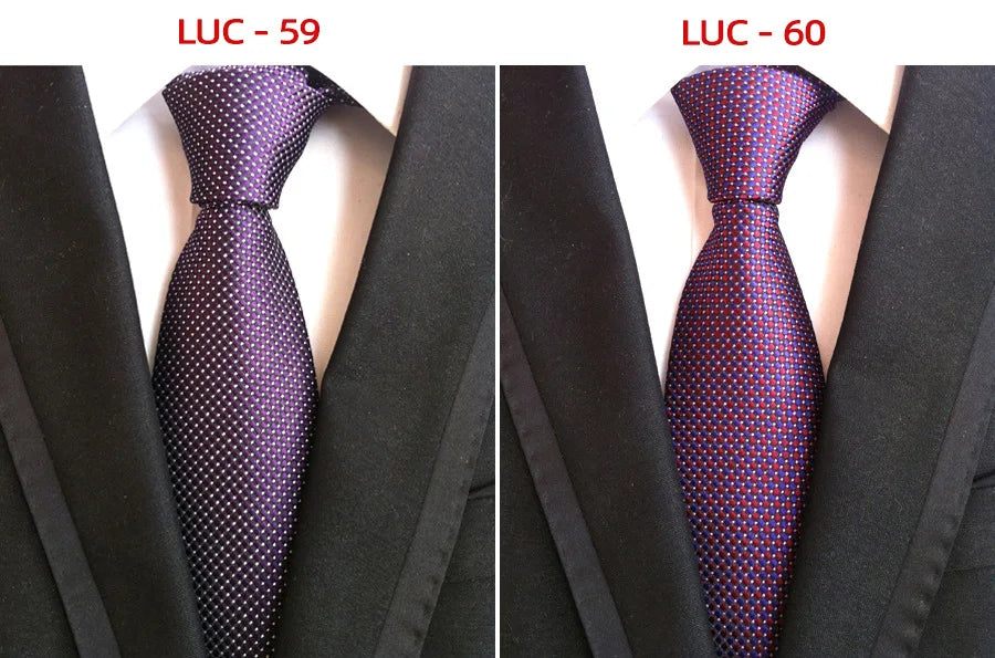 8cm Men's Tie Silk Plaids Floral Luxury Necktie Striped Ties For Men Business Formal Dresses Wedding Accessories Boy Tie