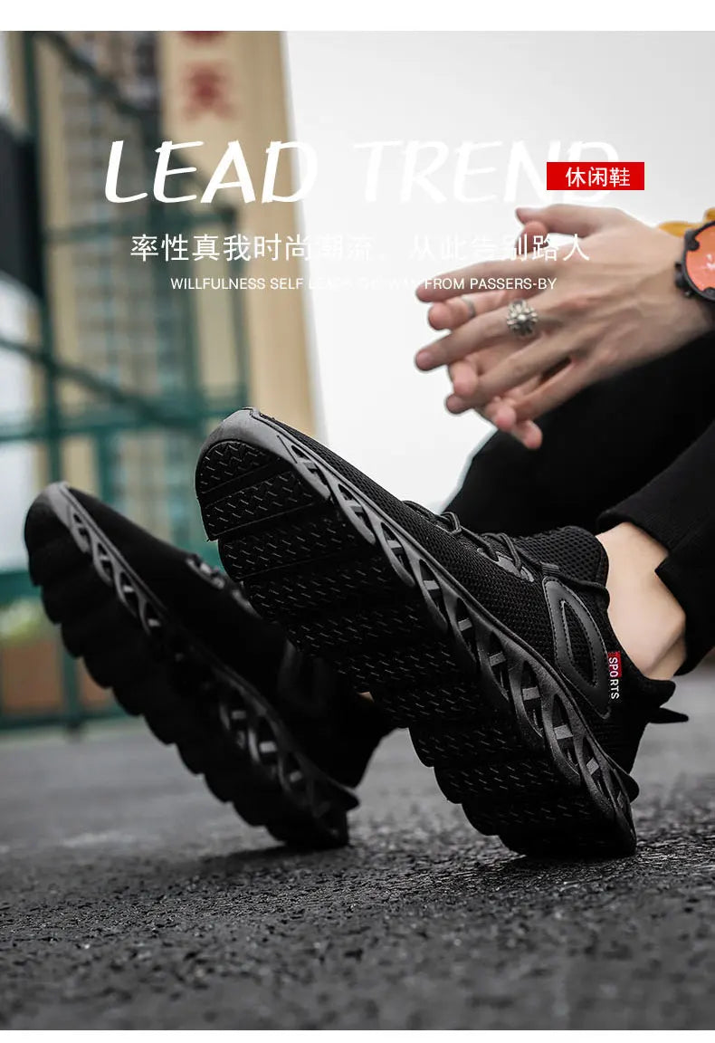 New 2024 Hot Selling Men's Mesh Lace-up Casual Sneakers Fashion Brand for Men's Shoes Light Breathable Tennis Shoe Outdoor Sport Shoes