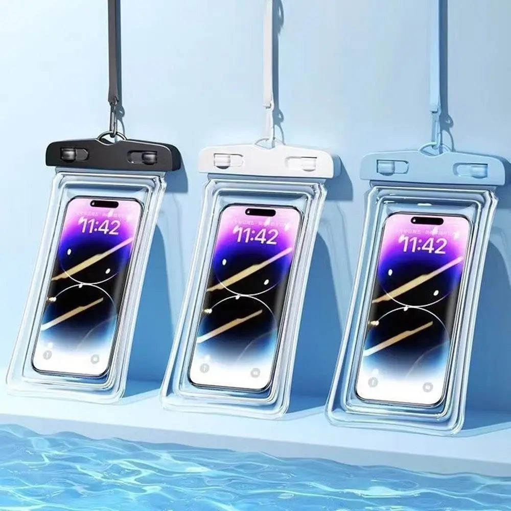 Transparent Waterproof Phone Case Touch Screen Under 7.0 inches Mobile Phone Cover with Lanyard Phone Pouch