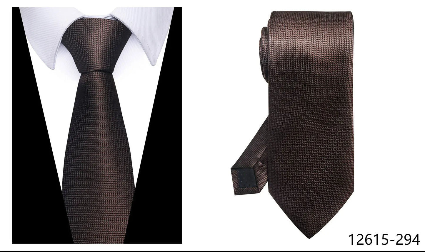 100% Silk Brand Tie Men High Grade Hot sale Woven Silk Gravatas Beige Suit Accessories Men Polka dot  Easter Day Necktie Cravate