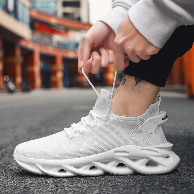 MAEDEF Casual Shoes Men Sneakers Running Shoes Non-slip Mesh Breathable Summer Outdoor Sports Shoe Anti Slip Walking Male Shoes