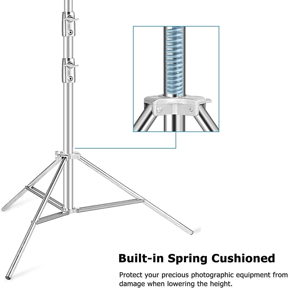 Selens Adjustable 210/280/400 cm Stainless Steel Light StandTripod Stand for photo studio kits Photography Accessories Tripod