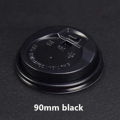 100pcs/pack Black Disposable Paper Cup Coffee Cup Cold Drinking Cup Accept Customization