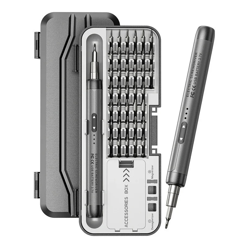Wireless Electric Screwdriver Set Precision Power Tool Kit Rechargeable Mini Small Bits for Mobile Cell computer Repair CRV