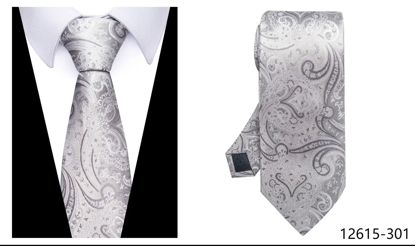 100% Silk Brand Tie Men High Grade Hot sale Woven Silk Gravatas Beige Suit Accessories Men Polka dot  Easter Day Necktie Cravate