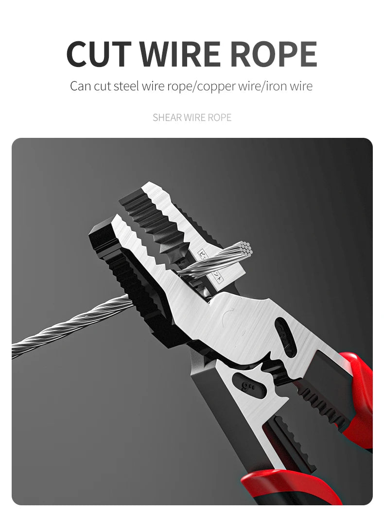 Multifunction Pliers Set Needle Diagonal Pliers Stripper Wire Cutters Wire Pliers Nose Pliers Electrician Repair Tools