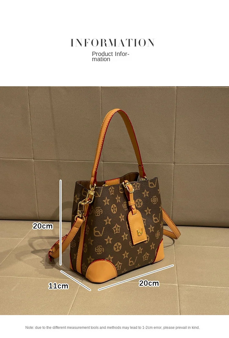 Light luxury brand handbag 2024-2025 new autumn and winter high-end fashion designer bucket bag, single shoulder crossbody bag FREE SHIPPING