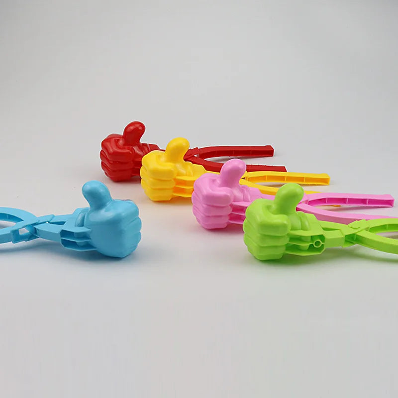 Cute Duck Shaped Snowball Maker Clip Children Outdoor Plastic Winter Snow Sand Mold Tool for Snowball Fight Outdoor Fun Sports