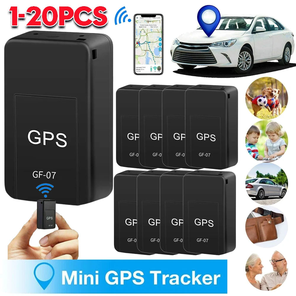 AMAZONY NEW 2024 20-1pc Mini GF 07 GPS Car Tracker Real Time Tracking Anti Theft Anti Lost Locator Strong Magnetic Mount SIM Message Positioner