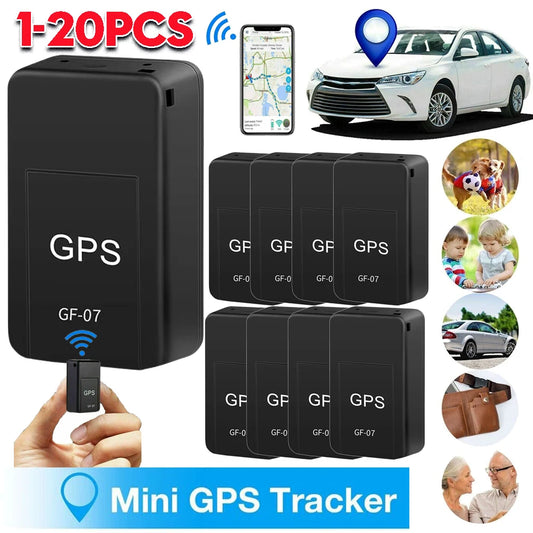 AMAZONY NEW 2024 20-1pc Mini GF 07 GPS Car Tracker Real Time Tracking Anti Theft Anti Lost Locator Strong Magnetic Mount SIM Message Positioner