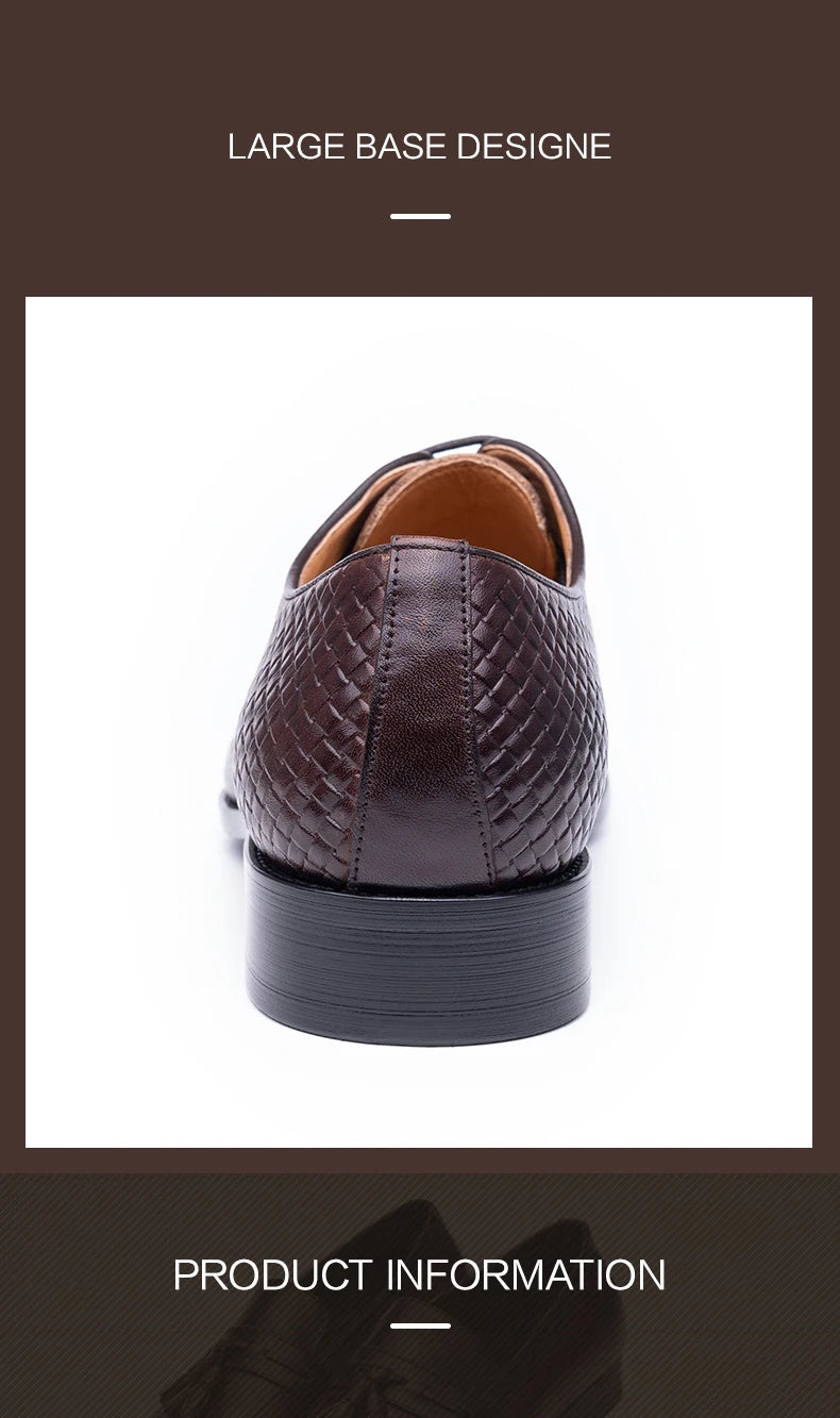 New 2024 Luxury Shoes for Men 2023 Oxford Genuine Leather Shoes New Model Formal Lace Up Dress Wedding Office Business Shoes for Men