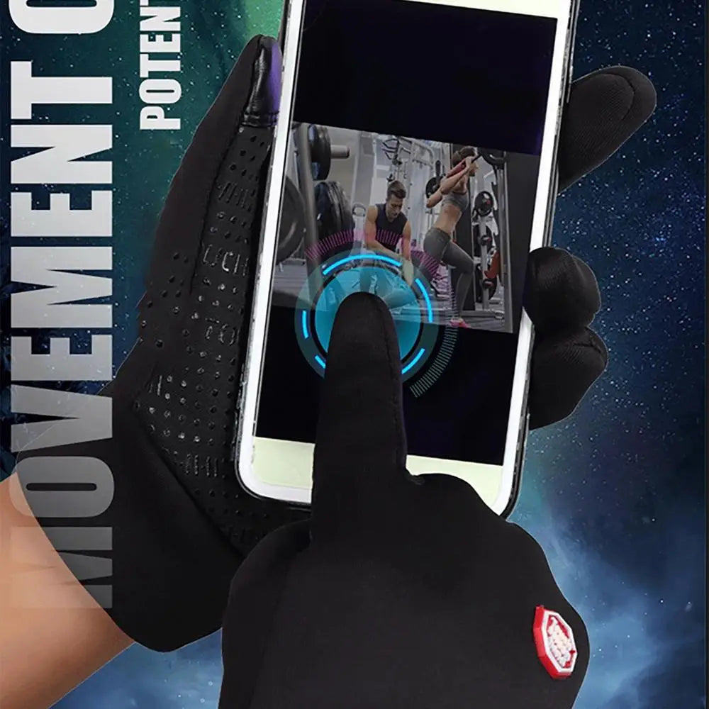 Heated Ski Gloves 1 Pair Rechargeable Fleece Thermal Gloves Cycling Accessories Hand Warmer For Motorcycling Running Riding