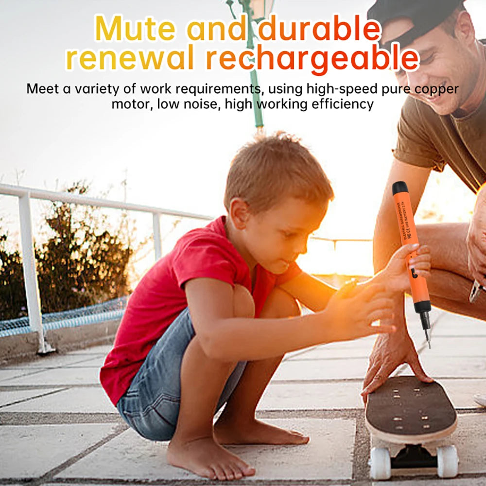 Electric Screwdriver Set DC3.7-4.2V 46 In One Small Precision Electric Screwdriver Rechargeable Wireless Mini Small Bits